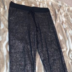 Metallic jogging pants